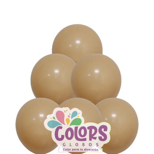Piel b/100 globos 12"