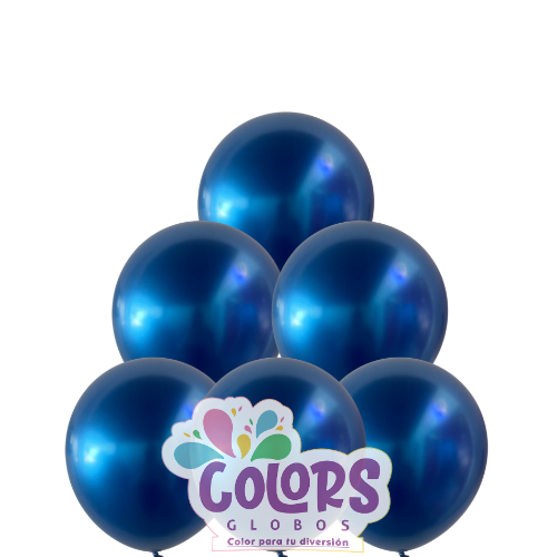 Azul Cromo b/50 globos 12"