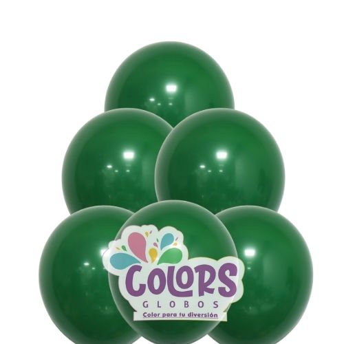 Verde Oscuro B/100 globos 12"