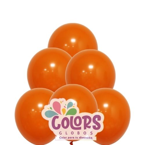 Naranja b/100 globos 12"