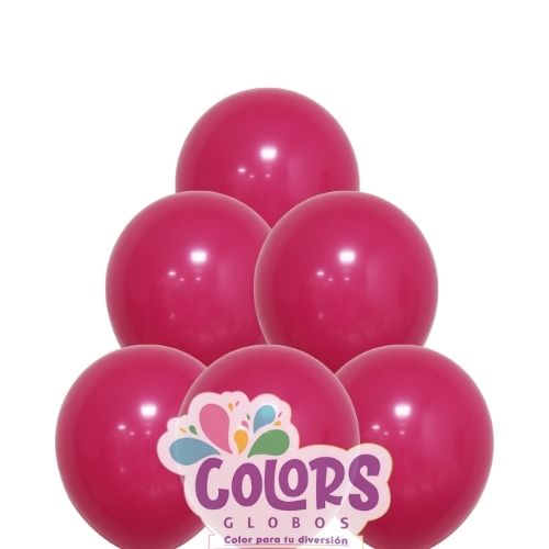 Fucsia b/100 globos 12"