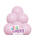 ROSA PASTEL B/100 GLOBOS 12"
