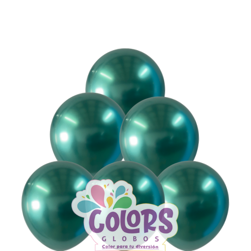 Verde cromo b/50 globos 12"